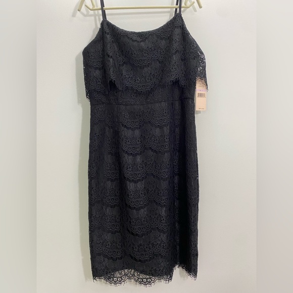 NANETTE Nanette Lepore Lace Black Dress NWT Size 6 - Picture 2 of 8